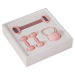 Kettlebell and dumbbell combination set fitness equipment for women's home use
