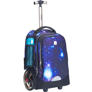 UNIKER junior and high school students' trolley schoolbag can climb stairs, large wheels, large capacity suitcase for boys and girls