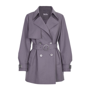 
Wandian 2025 Autumn New Product Rock Gray Belt Mid-Length Commuting Windbreaker Women's Jacket 1243B04DM4