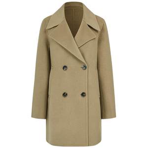 Mandist Merida woolen coat female 2024 winter new product cotton wool medium long double woolen jacket
