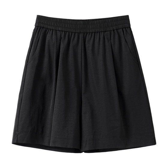 
Mr. Li Zimu's summer loose slimming elastic waist shorts for women 2026 new slimming and versatile age-reducing casual pants