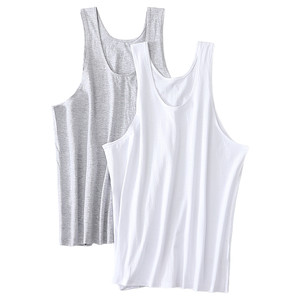 
Middle-aged and elderly pure cotton men's vest summer hurdle bottoming underwear sleeveless sweatshirt cotton dad old man shirt thin