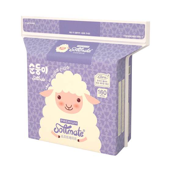 
Shunshuner baby soft towel baby face wash cloth wet and dry 160 pieces 1 pack