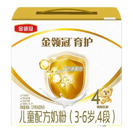 
Yili Jinling Guan Gong 4-stage children's growth formula DHA milk powder 1200g*4 official flagship store