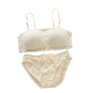 Anti-exposure strapless underwear for women in summer thin style, large breasts, small without steel rings, girls with anti-slip breast wrapping invisible bra