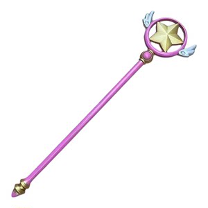 
cosplay magic card wand props weapon dream star bird head stick staff anime girl changeable Sakura staff peripherals