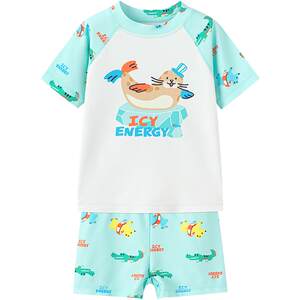 
Balabala children's swimsuit bottoms for boys and girls 2026 Xia Xin split boys swimwear sun protection chlorine-resistant long sleeves