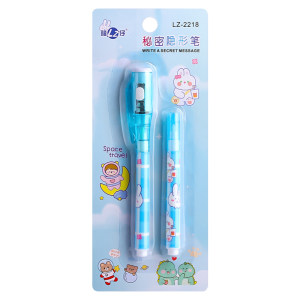 
Jerry invisible light pen highlighter anti-counterfeiting secret pen set magic invisible marker writing secret disappearing pen hidden mark writing hidden writing pen luminous ultraviolet irradiation pen colorless