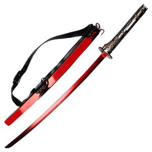 
Metal Equipment Rise, Revenge Thunder and Lightning Red Knife, COSPLAY Sword, Raiden Game Weapons Not Blade