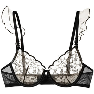 
Ubras Southern French bow lace underwear for women with small breasts, sexy pure lust silk 2026 new bra set