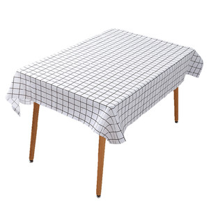 Table cloth cloth art waterproof oil -proof washing Nordic INS net red rectangular table cloth coffee table pvc student desk cushion