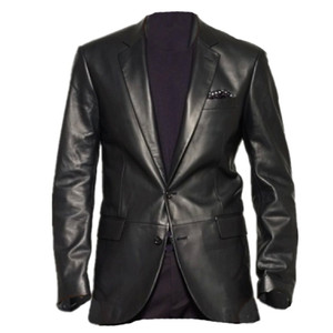 OEM exported Italian head layer cotton leather leather leather leisure leisure suit
