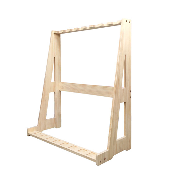 
Solid wood floor-standing vertical bow rack, leaning bow rack, traditional bow recurve bow rack, archery hall universal bow storage rack