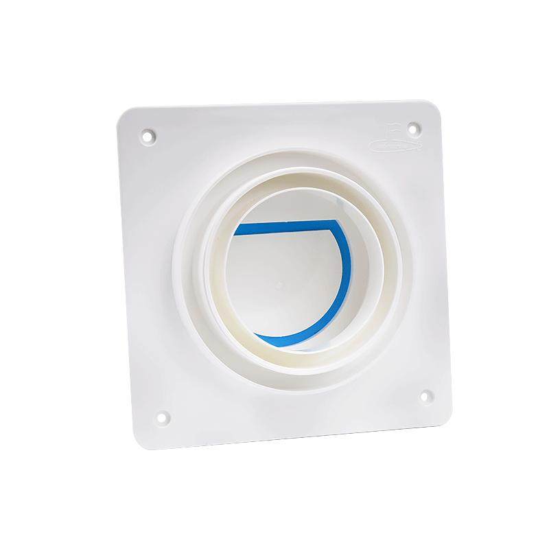 Clapet Anti-retour En PVC Pour Ventilation Salle De Bain/cuisine - Diamètres 80 à 200 Mm, Blanc