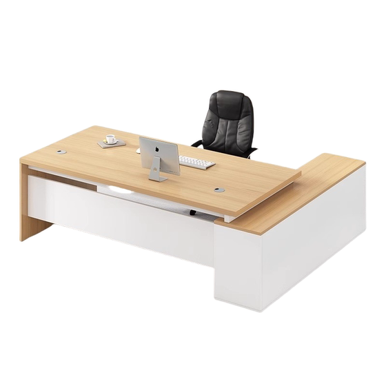 
Boss's desk simple modern Xianyu second-hand office furniture fresh goods market manager large desk desk