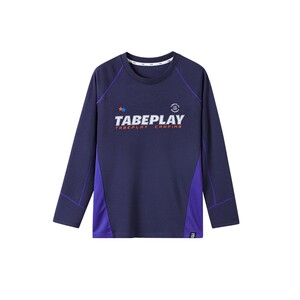 
[Hydrink outdoor sports T-shirt] Pig Tony Fat Boy Long Sleeve T-shirt Color Block Mesh Breathable Sports Top