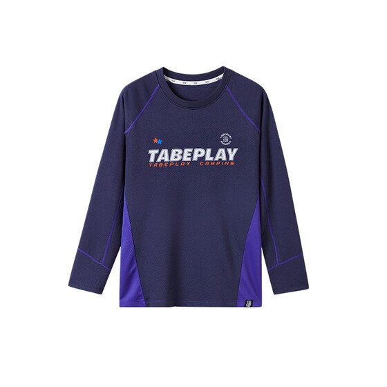 
[Hydrink outdoor sports T-shirt] Pig Tony Fat Boy Long Sleeve T-shirt Color Block Mesh Breathable Sports Top