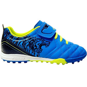 Counter genuine Fuchi football shoes with broken nails, children's and men's Velcro, adhesive buckle, grass anti slip, wear-resistant, breathable mesh