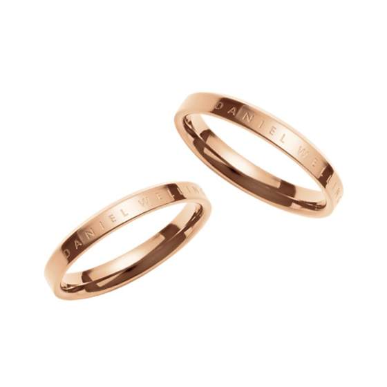 DW couple ring CLASSIC classic rose gold pigment ring ring for women niche design light luxury high-end