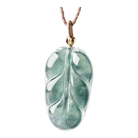 高氷青水天然本翡翠ペンダントトップ