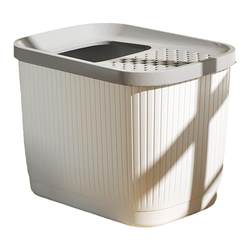 Top-entry cat litter box extra large splash-proof