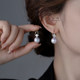한국어 진주 펜던트 귀걸이 2024 패션 새로운 스타일 작은 신선한 기질 다목적 귀걸이 Cheongsam 귀걸이 인어 Ji