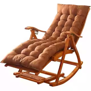 
Folding chair cushion chair cushion sofa cushion chair cushion rocking chair sofa rattan chair cotton cushion universal bamboo chair thickened lounge chair