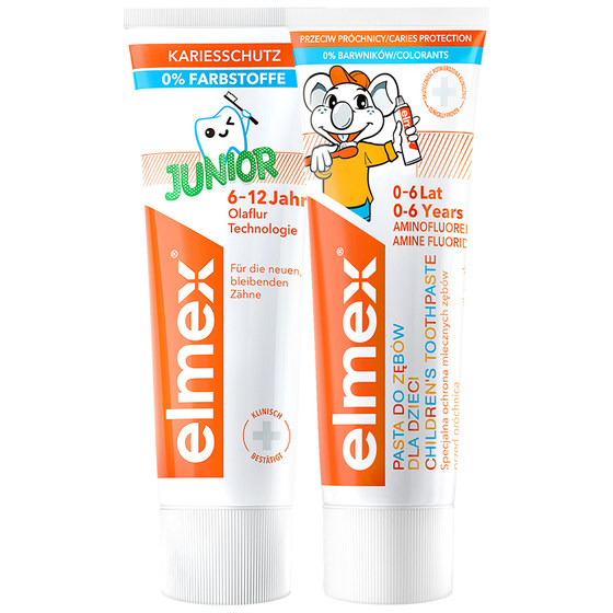 elmex children's toothpaste Olafluor anti-cato toothpaste 3-6-12 years old