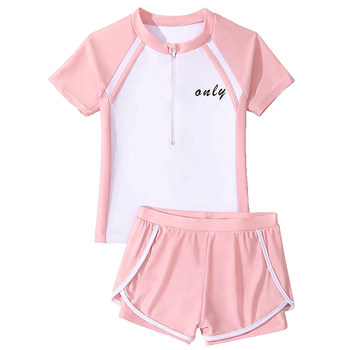 Children's swimsuit girl fast dry split skirt
