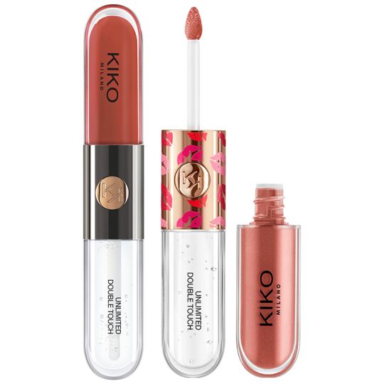 Kiko ダブルヘッドリップグロス - 明るい色、長持ち - 103/126