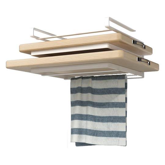 Cutting Board Rack - Double Sticky Board Holder for Kitchen Storage Cabinet