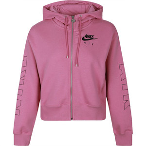Nike/Nike authentic new season AIR women's full-length zippered velvet casual hoodie CJ3043