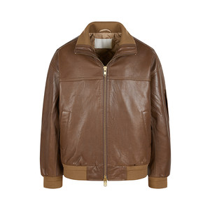 
Sketch Men's Clothing Spring and Autumn New Men's Leather Clothes American Sheepskin Leather Jackets Stand Collar Retro Fashionable