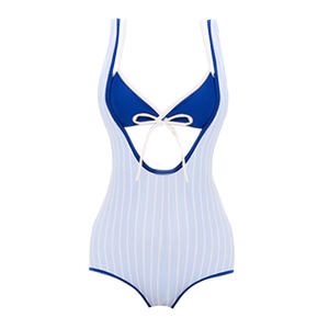 
Masked cat Thai niche swimsuit women soaking in hot spring one-piece sexy deep V small breasts gathered beautiful vacation bikini