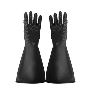 Hot selling manual box sandblasting machine gloves, thickened wear-resistant protective belt, particle smooth wrinkles, left and right hands can be sold separately