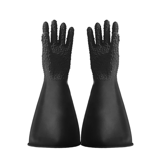 Hot selling manual box sandblasting machine gloves, thickened wear-resistant protective belt, particle smooth wrinkles, left and right hands can be sold separately