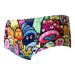 Water cubic swimming trunks Men's Speed Men's Swimbering Swimsuit Young Student Children Xiaopingjiao Professional Competitive Training