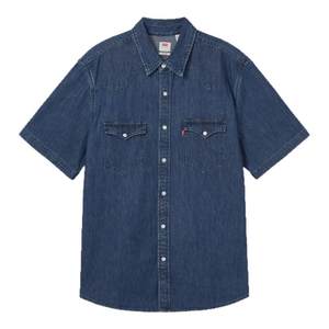 
Levi's Levi's men's American retro American fashion popular simple casual lapel short-sleeved denim shirt