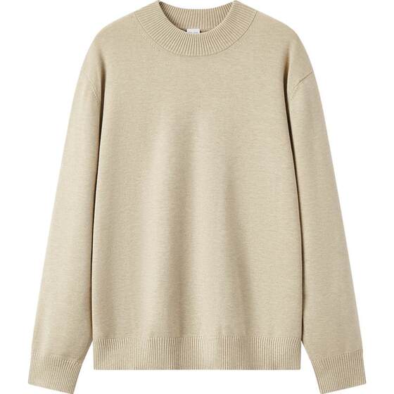 
Senma sweater Senma sweater men's half turtleneck base knit sweater antistatic winter pullover solid color versatile