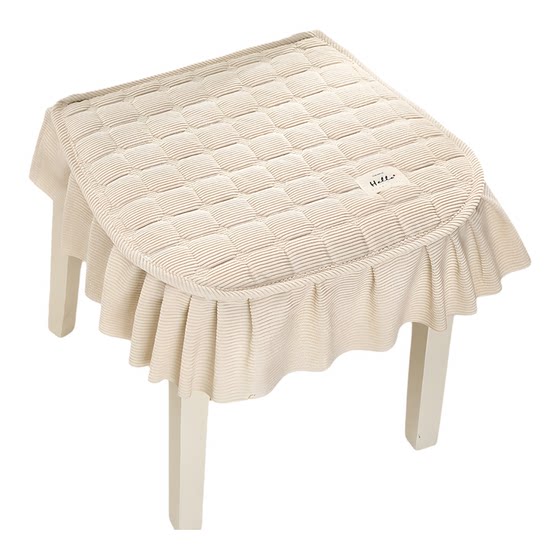 Chair cushion household four-season dining chair cushion quilted elastic band chair cushion office sedentary student fart cushion stool cushion