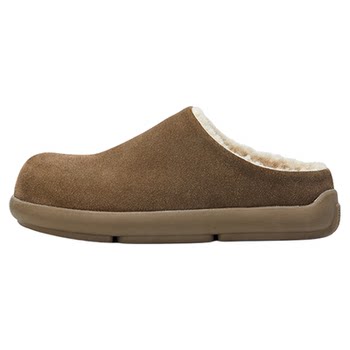 Xiyu plush brecone shoes women wear small potato mules snow boots thick-soled toe half-slippers