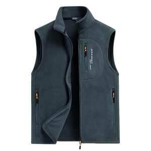 JEEP Jeep Fleece Vest Men 2025 Spring and Autumn New Multi-Pocket Outdoor Casual Vest Fleece Horse Clip Men
