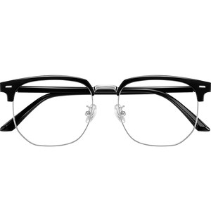
Half-frame glasses for men's myopia can be matched with astigmatism and anti-blue light flat light gentle and scum handsome eyes frame