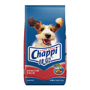Jiabe Cheng dog food beef flavor 10kg universal nutrition into a dog golden hair teddy dog ​​main food beef flavor 20*0.5kg
