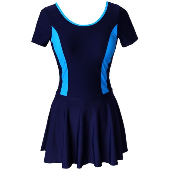 
2025 new sports swimsuit for women with high-end large size fat mm hot spring one-piece conservative belly-covering swimsuit