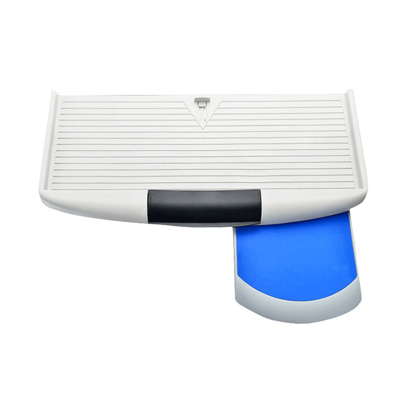 Vassoio Estraibile Per Tastiera Sotto Scrivania – ABS E Acciaio, 49,5x24x2,8 Cm, Per Ufficio