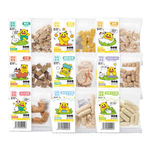 
[Free-dried] Meat monster freeze-dried dogs and cats snacks cat staple food freeze-dried chicken breast cat grass mixed with staple food dog snacks