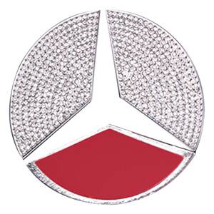 Suitable for Mercedes-Benz C260L steering wheel mark GLC260 sticker E300 interior C modified GLA water diamond GLB grade
