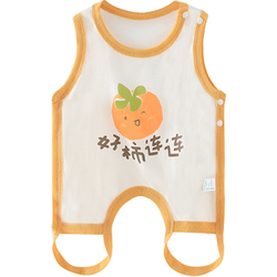 Baby Pure Cotton Belly Protection Apron - Vest Style Pocket - Newborn Infants And Boys - Prevent Cold While Sleeping