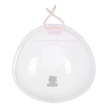 
Little white bear wearing breast collector to protect nipple